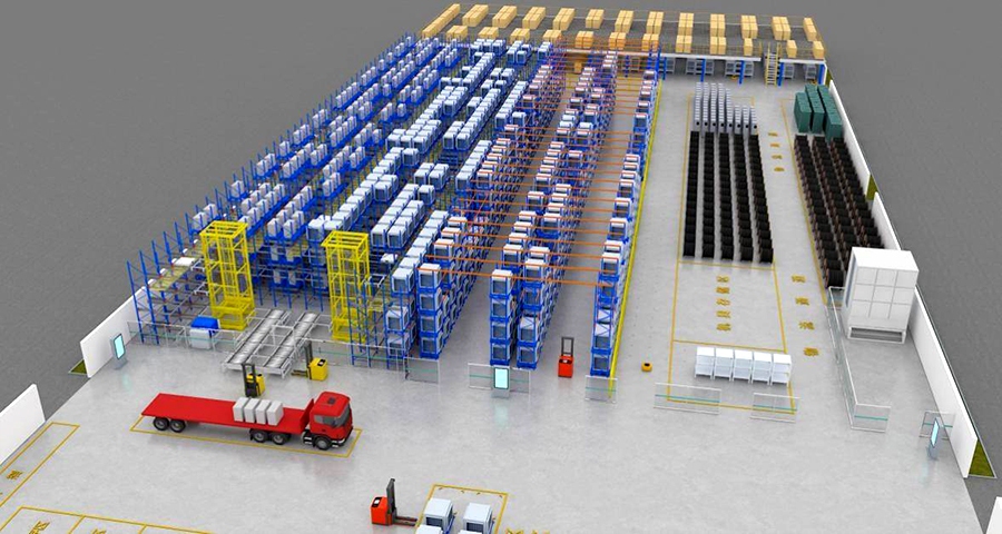 四向穿梭(suō)車貨架係統 四向穿梭車貨架係統
