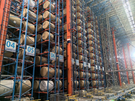 造紙行（háng）業卷紙立（lì）體倉庫